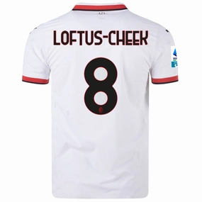 Reflective Safety Detailing Puma AC Milan Authentic Ruben Loftus-Cheek Away Jersey w/ Series A Patch 24/25 (Puma White)