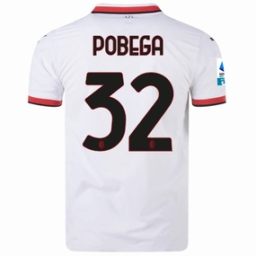 Puma AC Milan Authentic Tommaso Pobega Away Jersey w/ Series A Patch 24/25 (Puma White) Breathe Easy