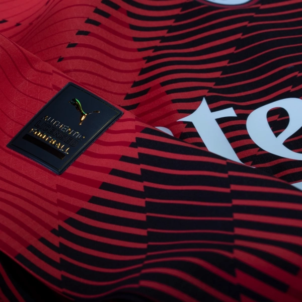 Temperature Control Weave Puma AC Milan Authentic Zlatan Ibrahimovi? Home Jersey w/ Serie A Patch 23/24 (Red/Puma Black)