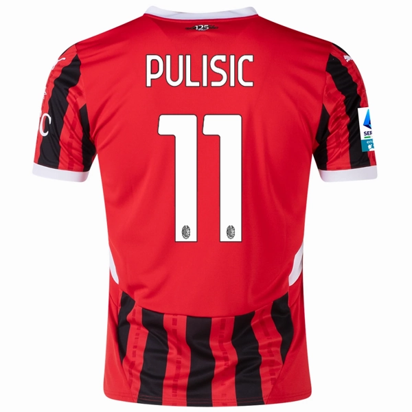 Sport Inspired Puma AC Milan Christian Pulisic Home Jersey w/ Serie A Patch 24/25 (Puma Red/Puma Black)