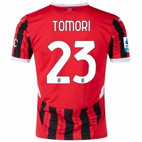 Performance Apparel Puma AC Milan Fikayo Tomori Home Jersey w/ Serie A Patch 24/25 (Puma Red/Puma Black)
