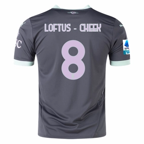 Puma AC Milan Ruben Loftus - Cheek Third Jersey w/ Serie A Patch 24/25 (Shadow Gray/Fresh Mint) Simple Aesthetic