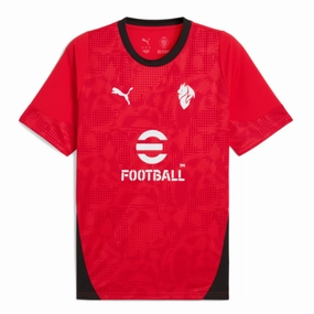 Puma AC Milan Training Jersey 25/26 (Red/Black) Casual Wear Advanced Elasticity Fibers