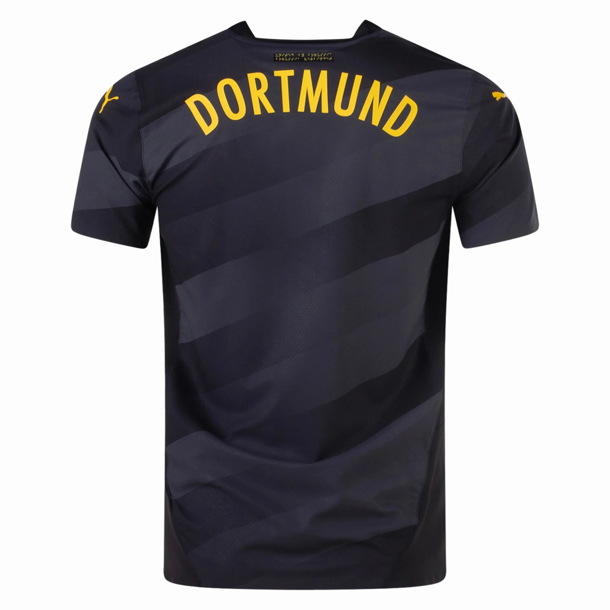 Fit Tech Puma Borussia Dortmund Authentic Away Jersey 24/25 (Puma Black/Faster Yellow)