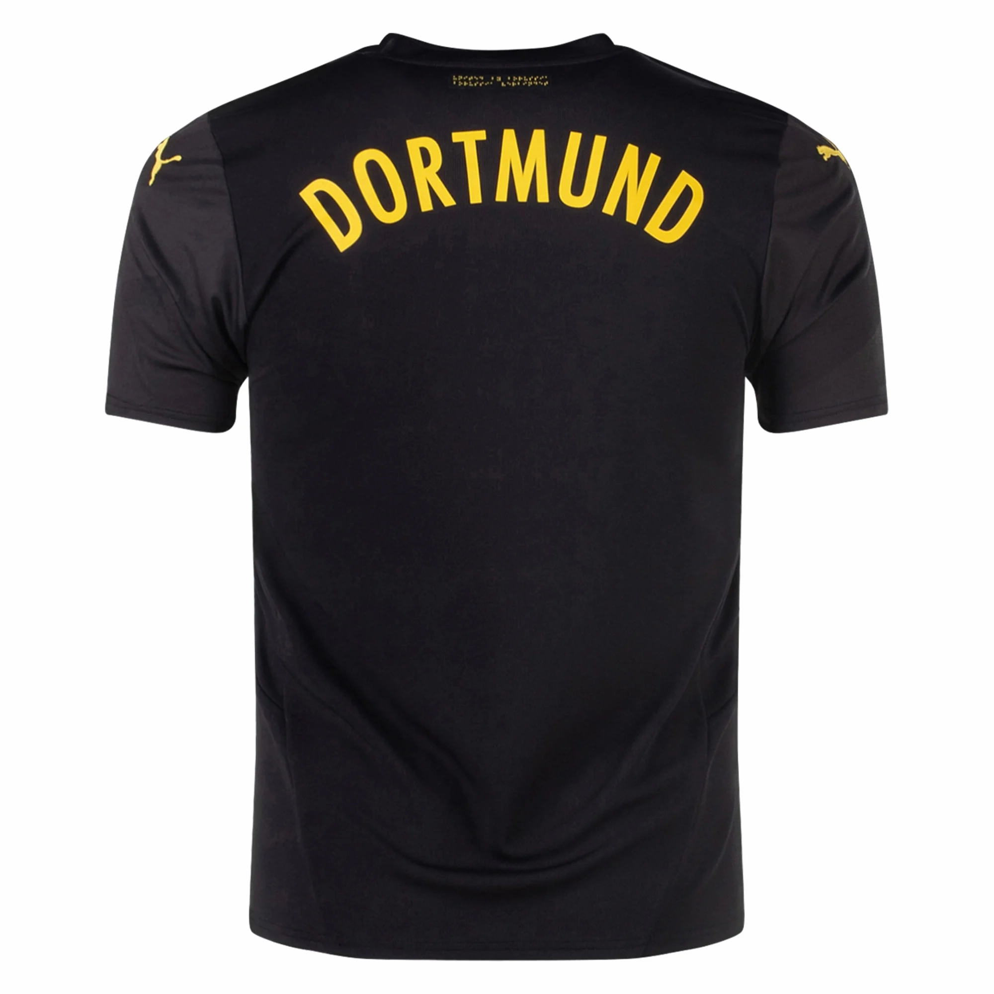 Puma Borussia Dortmund Away Jersey 24/25 (Puma Black/Faster Yellow) Odor Resistant Coating Anti Pilling Fabric Treatment