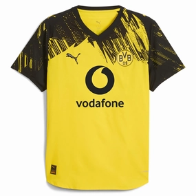 Puma BVB Dortmund Authentic Home Jersey 25/26 (Faster Yellow/Puma Black) No Slip Grip