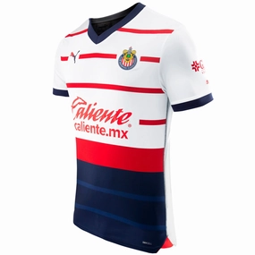 Puma Chivas Authentic Away Jersey 23/24 (Puma White) Colorfast Dye Process