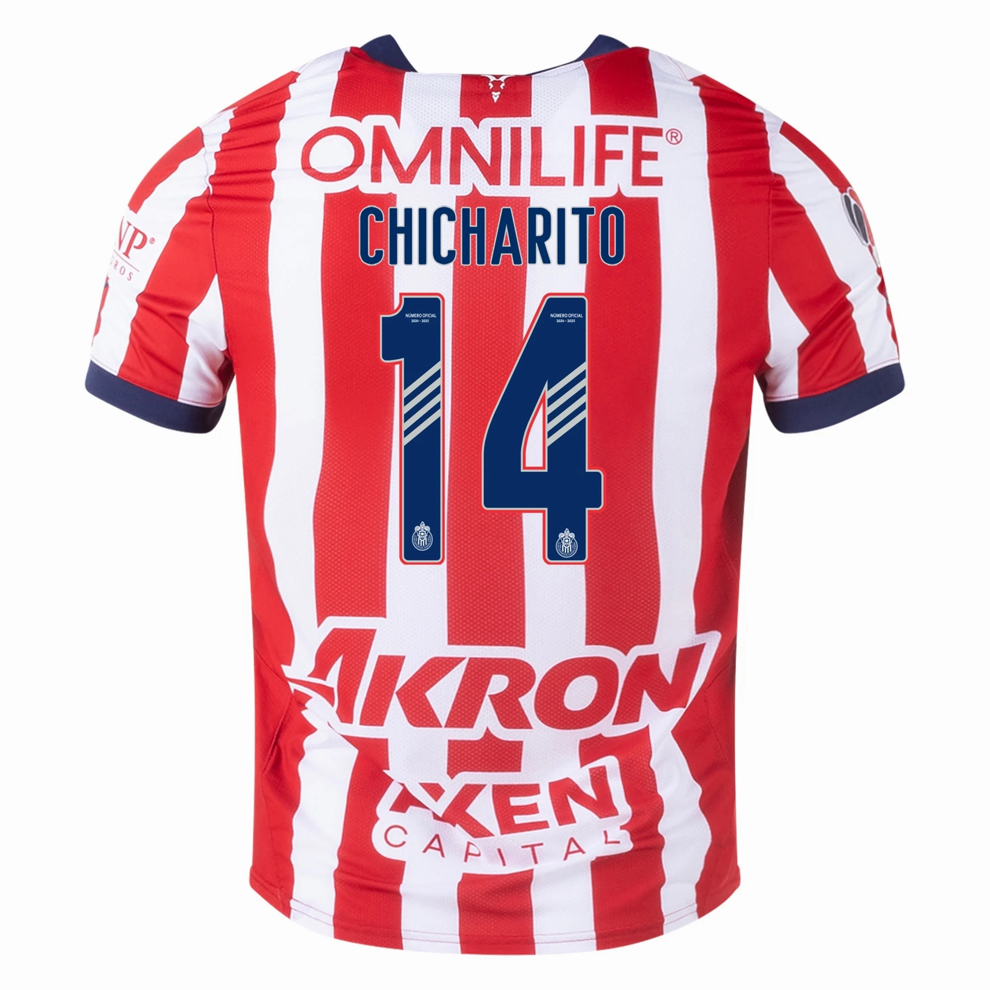 Puma Chivas Authentic Chicharito Home Jersey 24/25 (Puma Red/White) Wrinkle resistant fabric