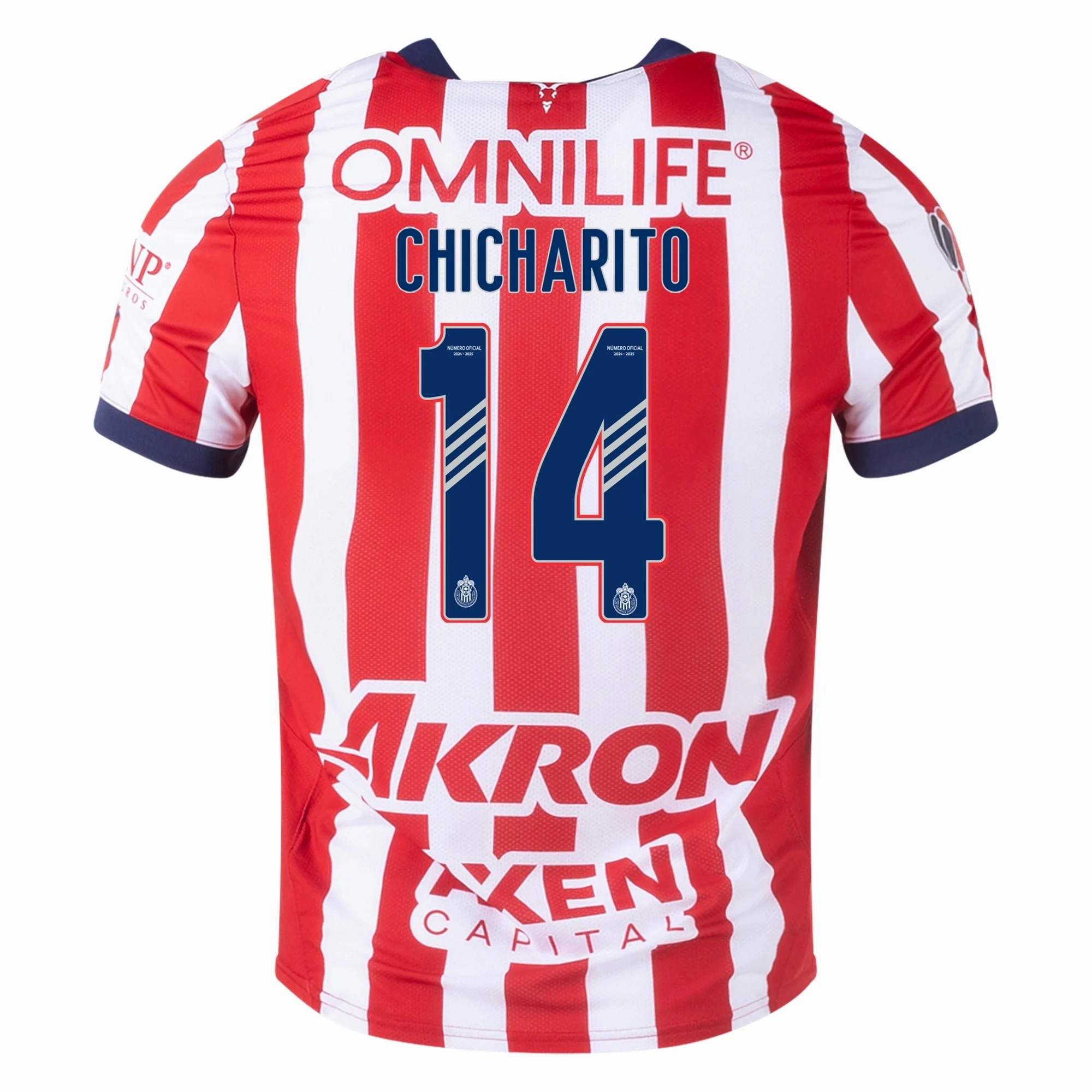 Puma Chivas Authentic Chicharito Home Jersey 24/25 (Puma Red/White) Stretch Fabric Technology