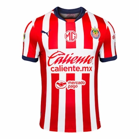 Flexible Training Gear Comfort Performance Puma Chivas De Guadalajara Authentic Home Jersey 24/25 (Puma Red/White)