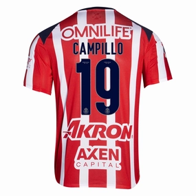 Thermoregulating Material Puma Diego Campillo Men's Chivas De Guadalajara Home Jersey 25/26 (Puma Red/White)