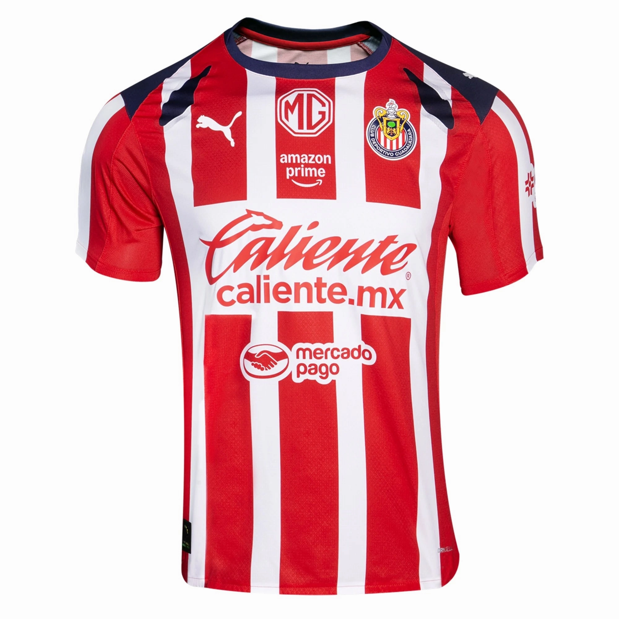 Puma Isaac Brizuela Men's Chivas De Guadalajara Home Jersey 25/26 (Puma Red/White) Sport Layer