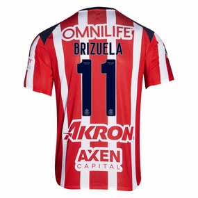 Puma Isaac Brizuela Men's Chivas De Guadalajara Home Jersey 25/26 (Puma Red/White) Eco Friendly Blend