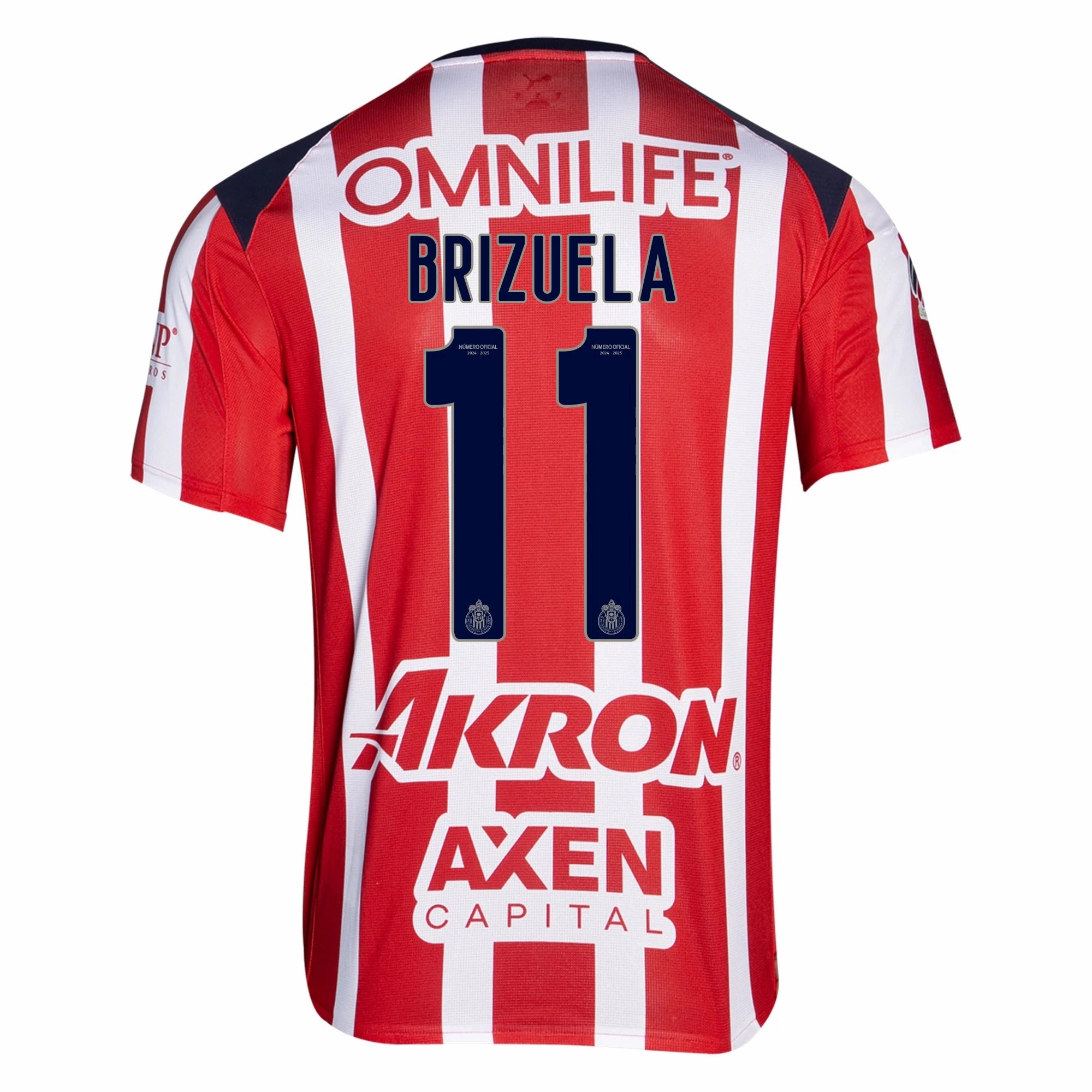 Puma Isaac Brizuela Men's Chivas De Guadalajara Home Jersey 25/26 (Puma Red/White) Eco Friendly Blend