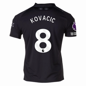 Friction Free Zipper Guard Molded Collar Architecture Puma Kovacic Men's Manchester City Away Jersey 25/26 w/ NRFR   EPL Patches (Puma Black)