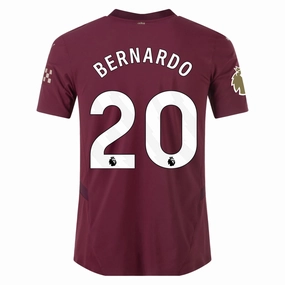 Puma Manchester City Authentic Bernardo Silva Third Jersey w/ EPL   Club World Cup Patch 24/25 (Dark Jasper) Base Movement