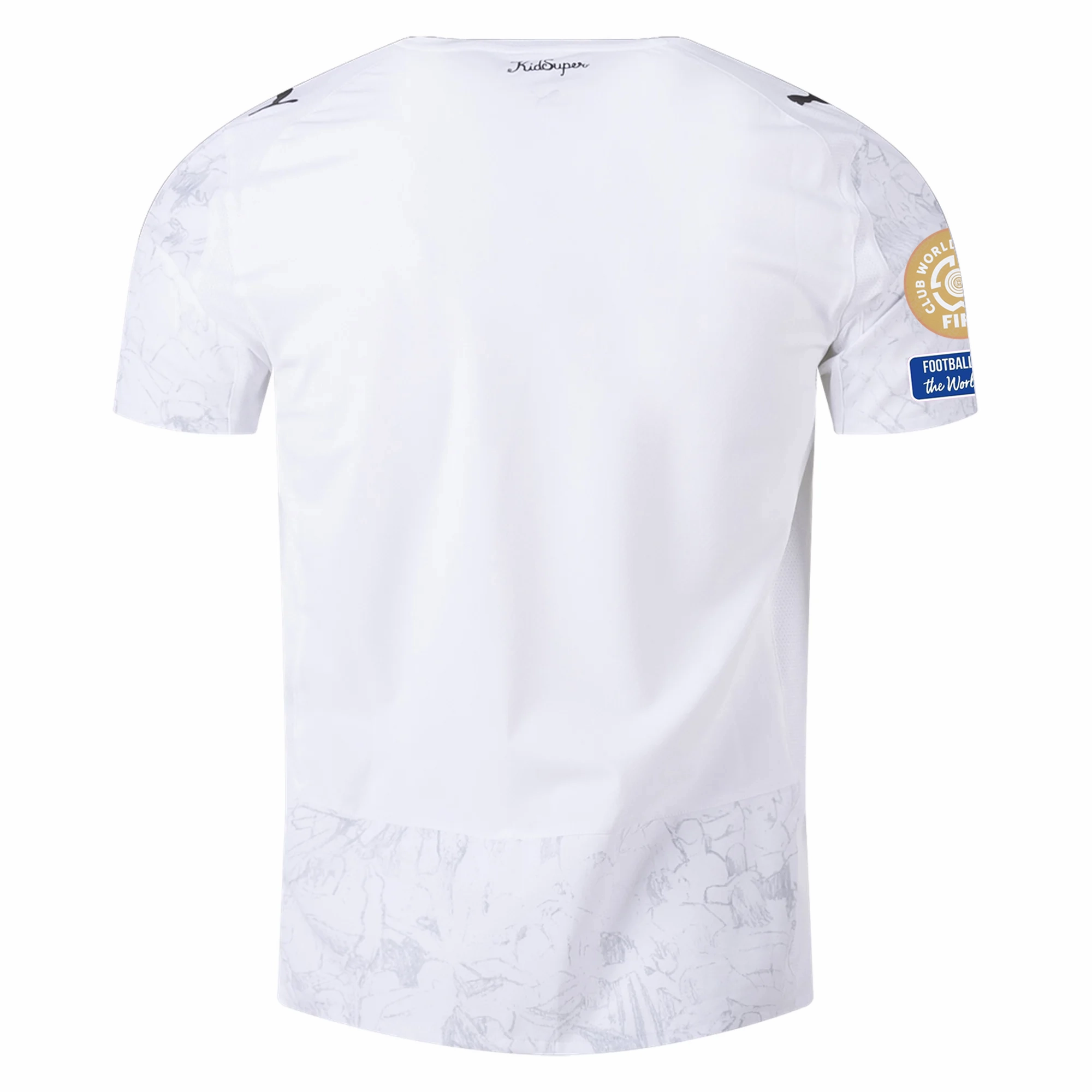 Puma Manchester City Authentic Kid Super Jersey w/ Club World Cup Patches 25/26 (Puma White/Puma Black) High Flexibility