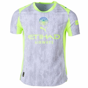 Puma Manchester City Authentic Third Jersey 25/26 (Cool Weather/Pro Green) Cross Fiber Engineering