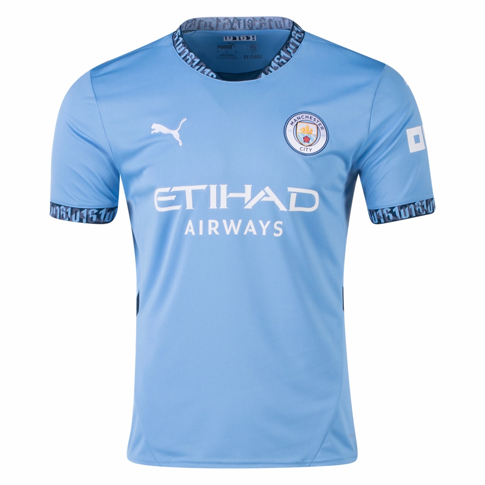Customizable Fit System Quick Fit Puma Manchester City Home Jersey 24/25 (Team Light Blue/Marine Blue)