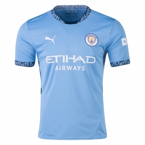 Customizable Fit System Quick Fit Puma Manchester City Home Jersey 24/25 (Team Light Blue/Marine Blue)