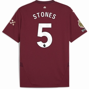 Layered construction Layer Friendly Puma Manchester City John Stones Third Jersey w/ EPL   No Room For Racism   Club World Cup Patches24/25 (Dark Jasper)
