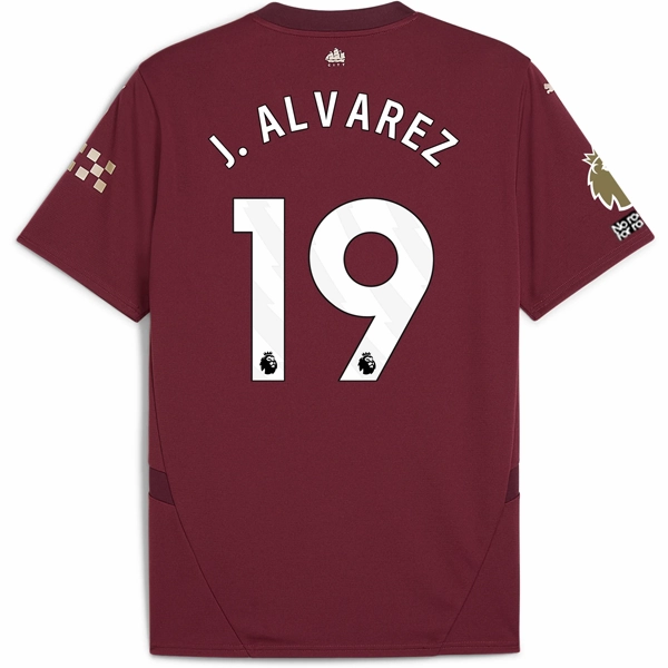 Heat Ready Puma Manchester City Julian Alvarez Third Jersey w/ EPL   No Room For Racism   Club World Cup Patches24/25 (Dark Jasper)