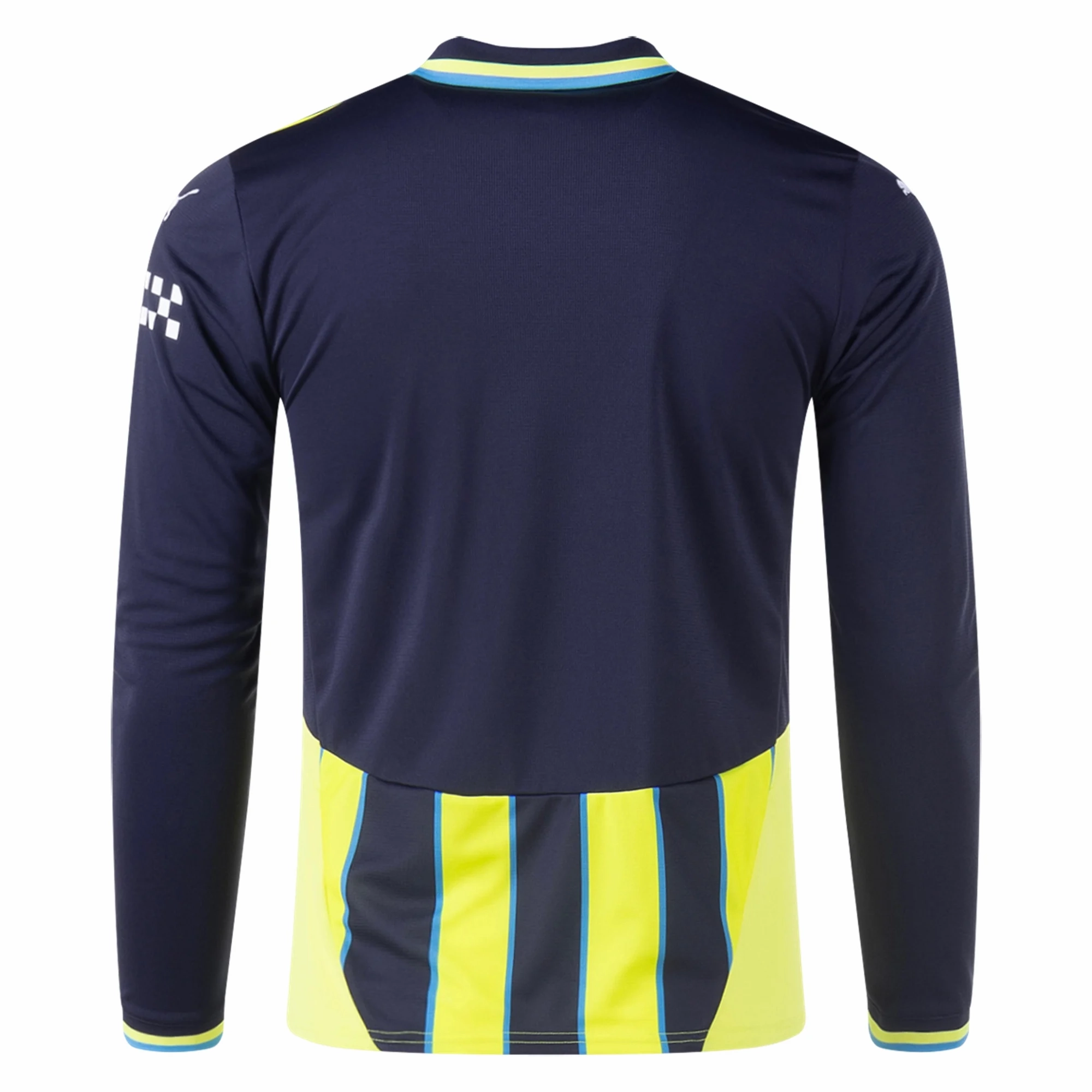 Dynamic Feel Puma Manchester City Long Sleeve Away Jersey 24/25 (New Navy/Yellow Glow)