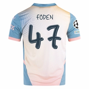 Puma Manchester City Phil Foden Fourth Jersey w/ Champions League   Club World Cup Patch 24/25 (Packaging Rosebay/Bold Blue) Eco Friendly Fibers