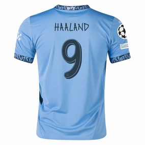 Puma Manchester Erling Haaland Home Jersey w/ Champions League   Club World Cup Patch 24/25 (Team Light Blue/Marine Blue) Game Day
