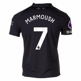 Puma Marmoush Men's Manchester City Away Jersey 25/26 w/ NRFR   EPL Patches (Puma Black) Double Stitched Edging All Day Comfort Fit