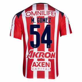 Low Bulk Material Puma Miguel Gomez Men's Chivas De Guadalajara Home Jersey 25/26 (Puma Red/White)