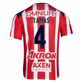 Puma Miguel Tapias Men's Chivas De Guadalajara Home Jersey 25/26 (Puma Red/White) Base Movement Wind Resistant Barrier
