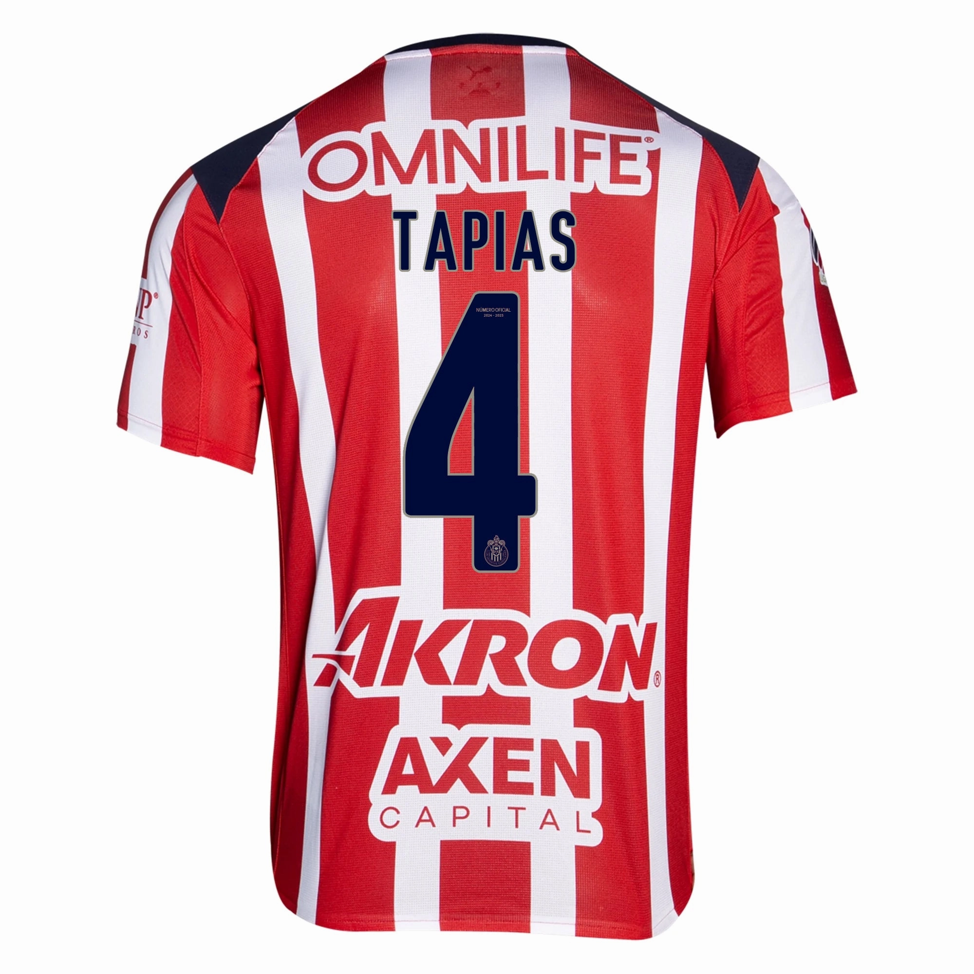 Puma Miguel Tapias Men's Chivas De Guadalajara Home Jersey 25/26 (Puma Red/White) Base Movement Wind Resistant Barrier