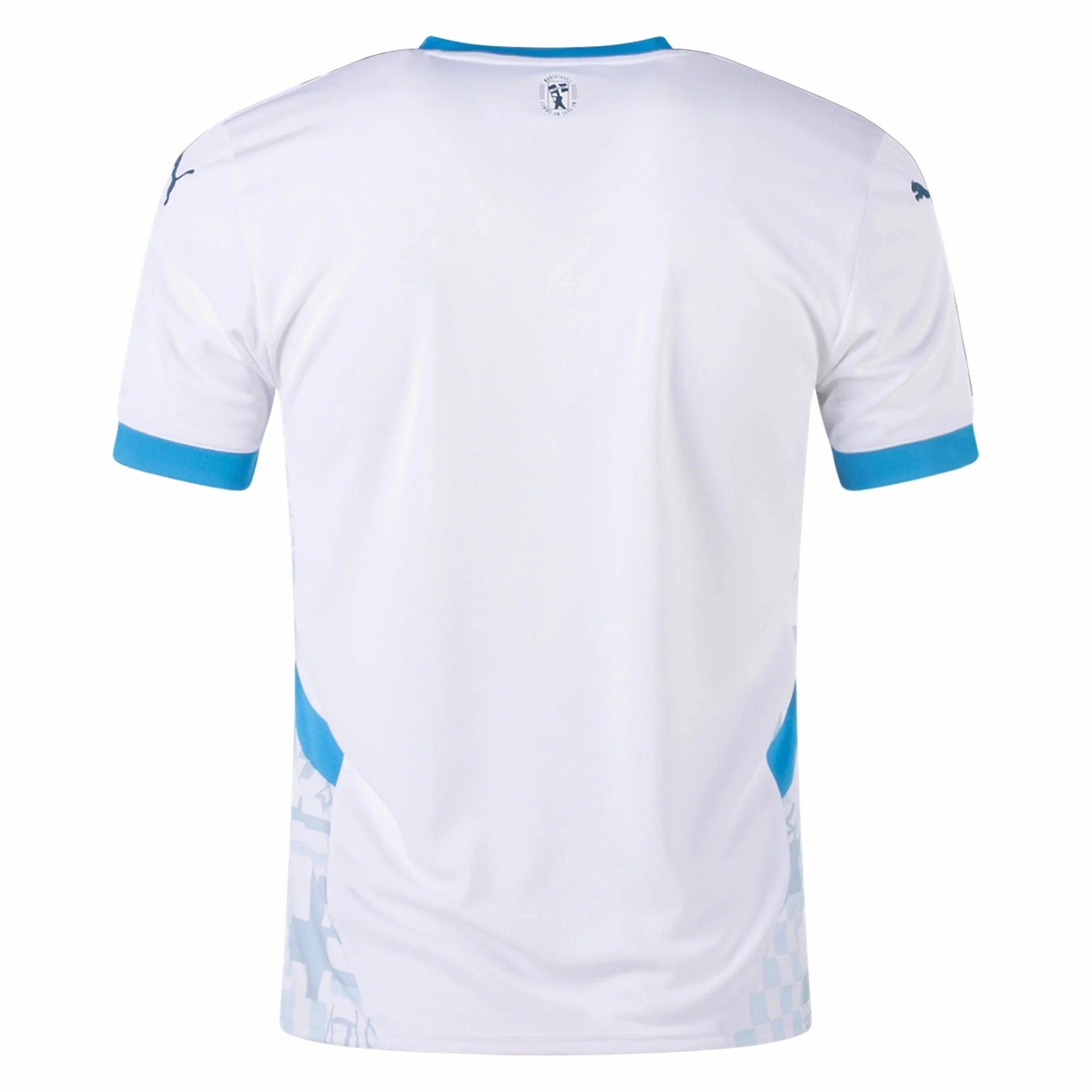 Puma Olympique Marseille Home Jersey 24/25 (Puma White/Bleu Azur) Cool Day Fit Breathable activewear