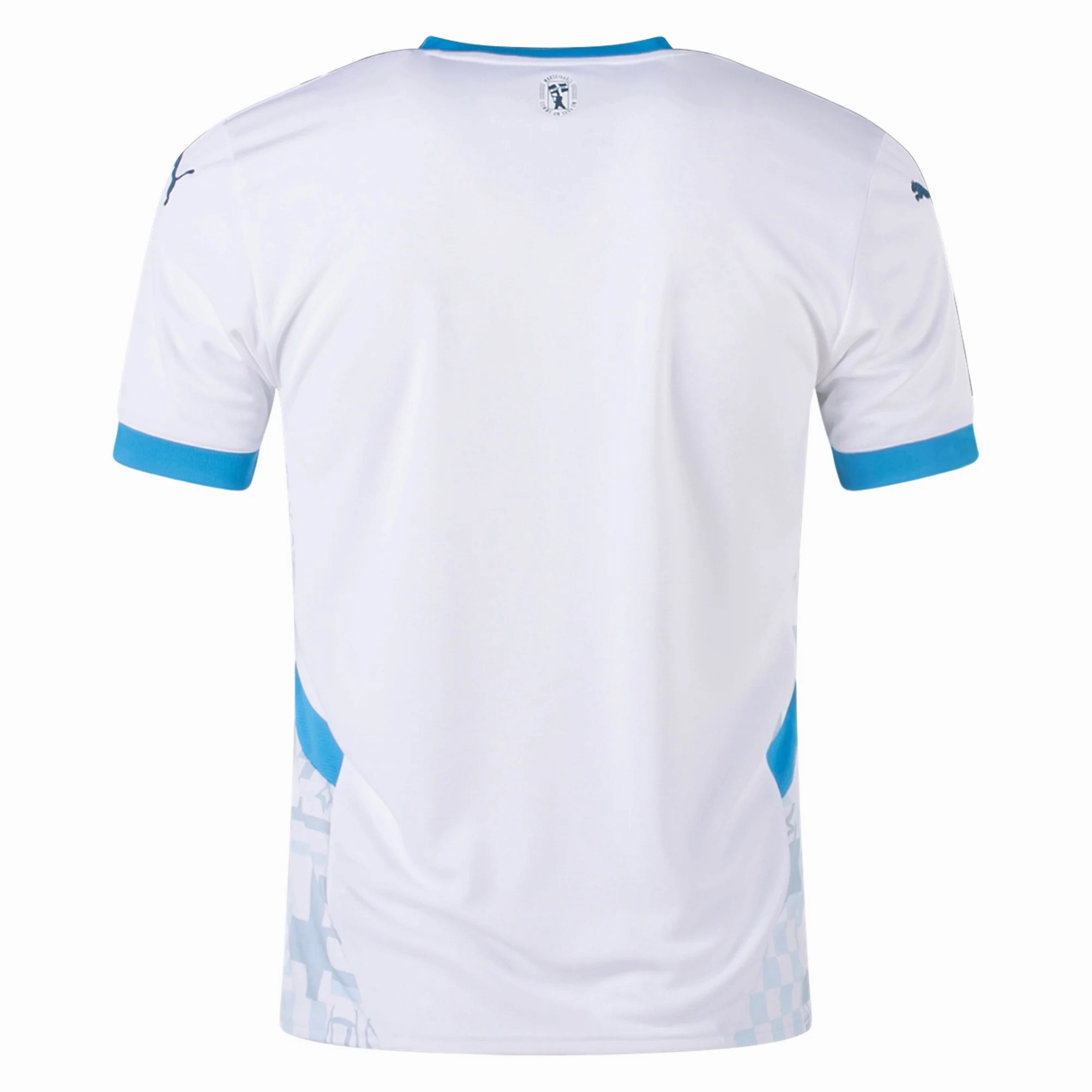 Puma Olympique Marseille Home Jersey 24/25 (Puma White/Bleu Azur) Active Performance Friction Reducing Inner Layer