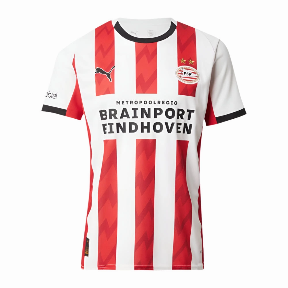 Puma PSV Eindhoven 25/26 Home Jersey (White/Red) Sublimation Ready Fabric