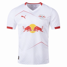 Puma RB Leipzig Home Jersey 25/26 (White/Red) Climate Control Durable Double Needle Hem