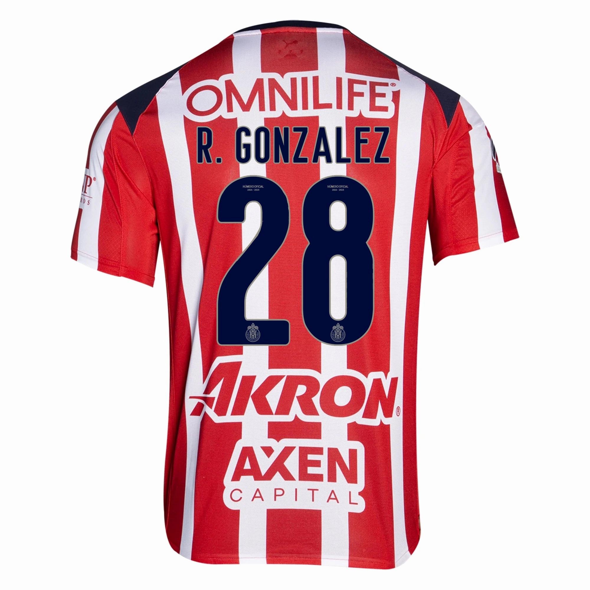 Form Fit Puma Ruben Gonzalez Men's Chivas De Guadalajara Home Jersey 25/26 (Puma Red/White)