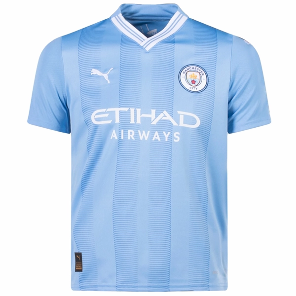 Ventilated Back Panels Puma Youth Manchester City Bernardo Silva Home Jersey 23/24 (Team Light Blue/Puma White)