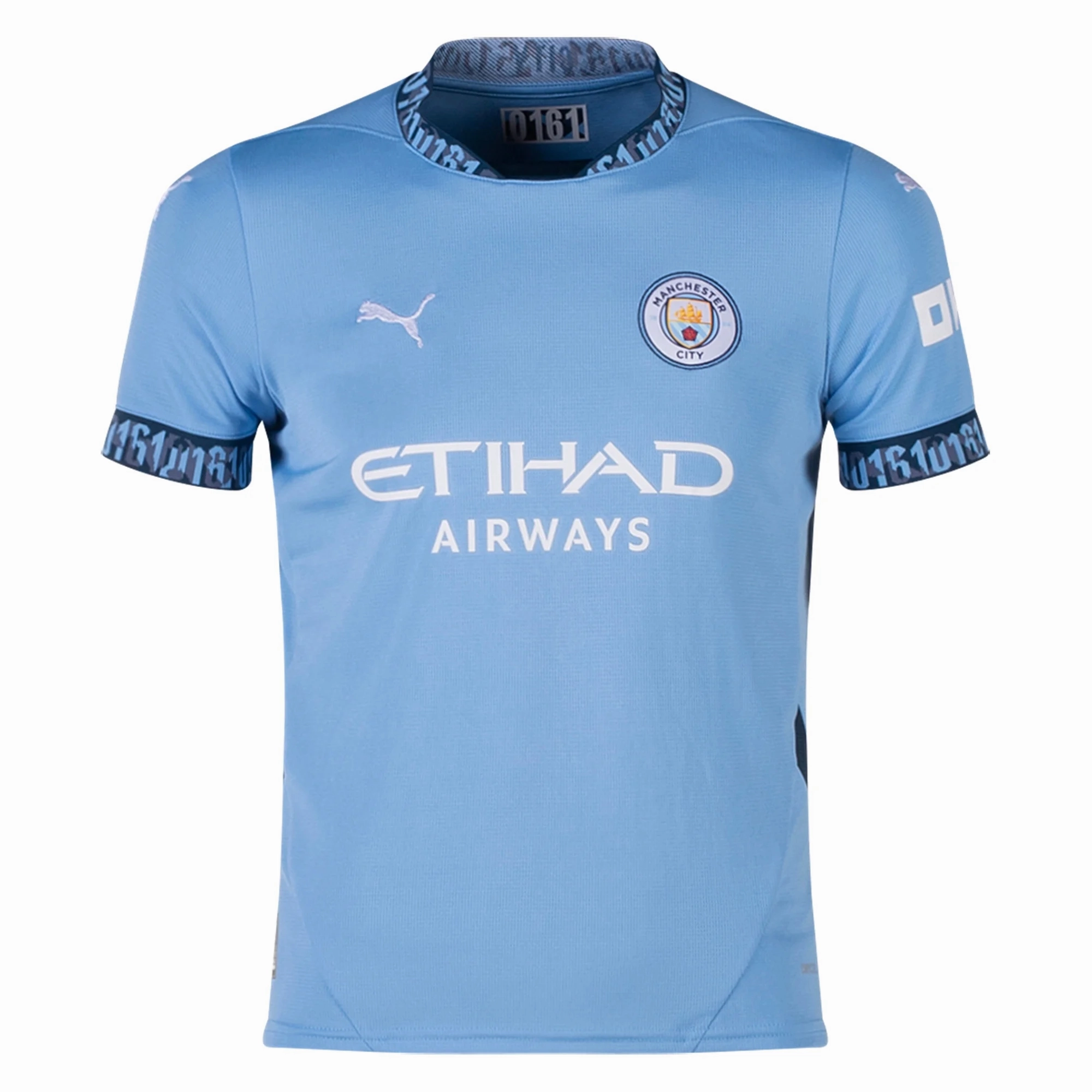 Puma Youth Manchester City Home 24/25 (Team Light Blue/Marine Blue) Reflective accents
