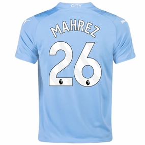 Puma Youth Manchester City Riyad Mahrez Home Jersey 23/24 (Team Light Blue/Puma White) Any Activity