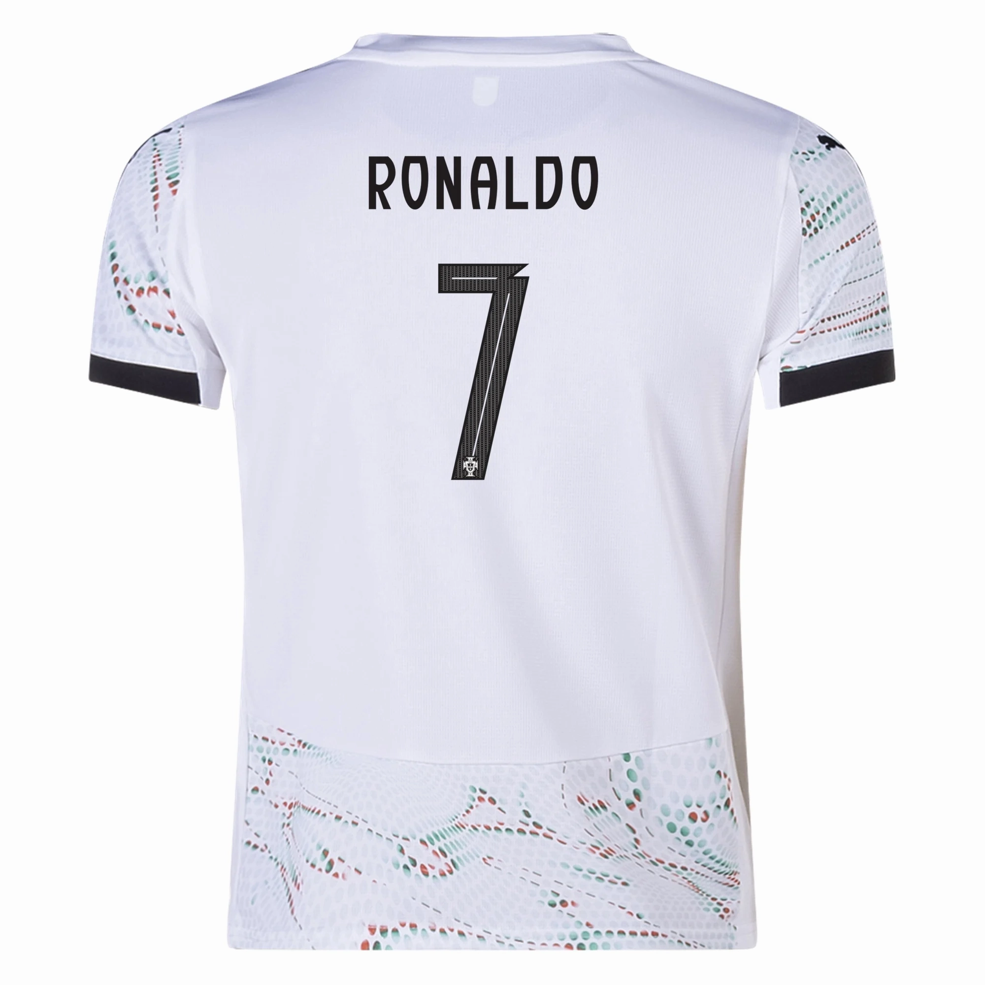 Second Skin Vented Panels Puma Youth Portugal Cristiano Ronaldo Away Jersey 25/26 (Puma White/Puma Black)
