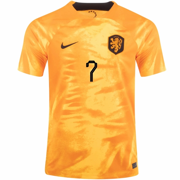 Comfortable fit Effortless Style Nike Netherlands Steven Bergwijn Home Jersey 22/23 (Laser Orange/Black)