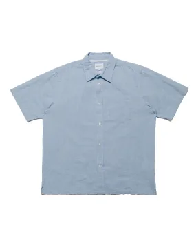 Corporate Retreat Mature Elegance Norse Projects Ivan Relaxed Cotton Linen SS Shirt Pale Blue