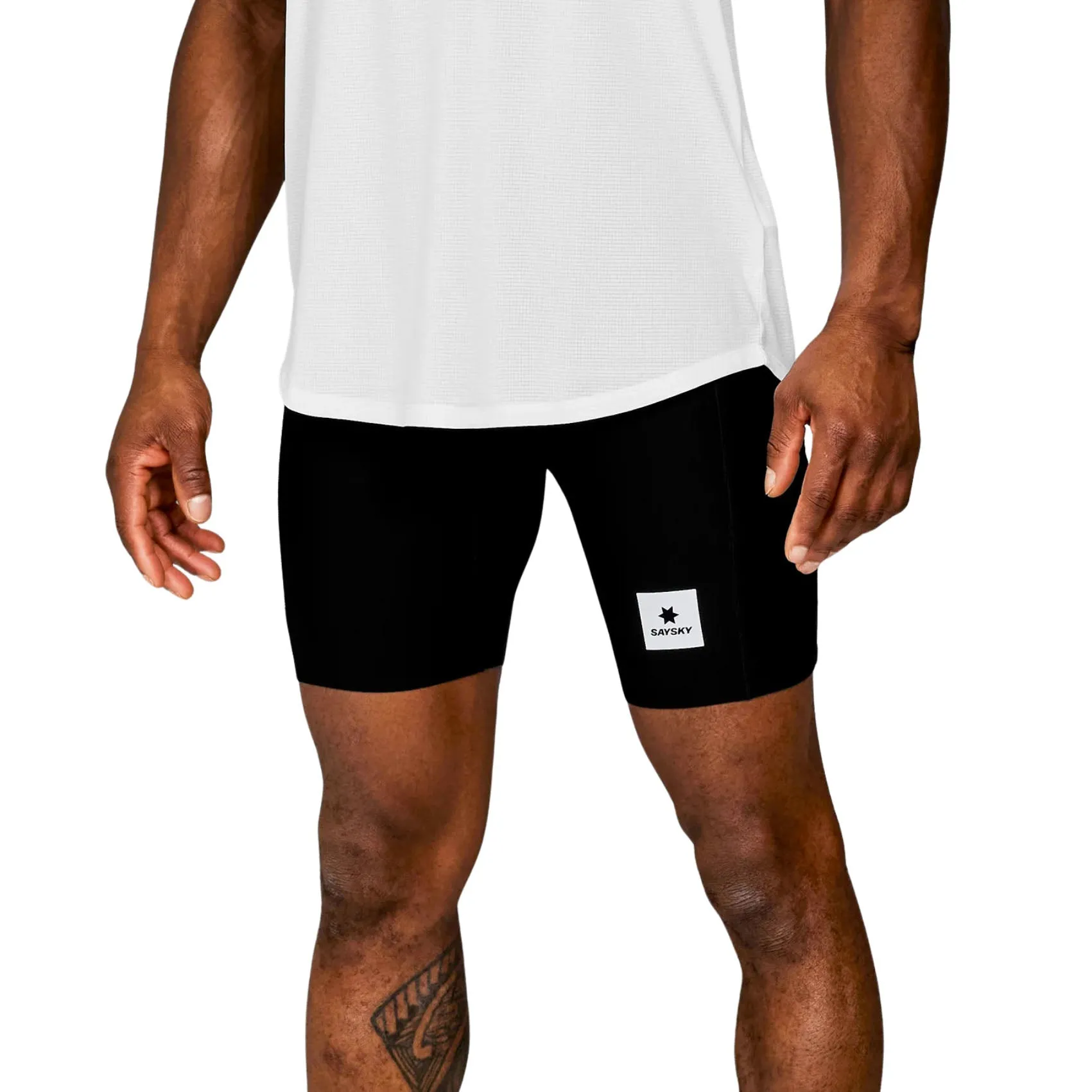 MultiPocket Design Mens Saysky Flow  Race Short 7-Inch Tights