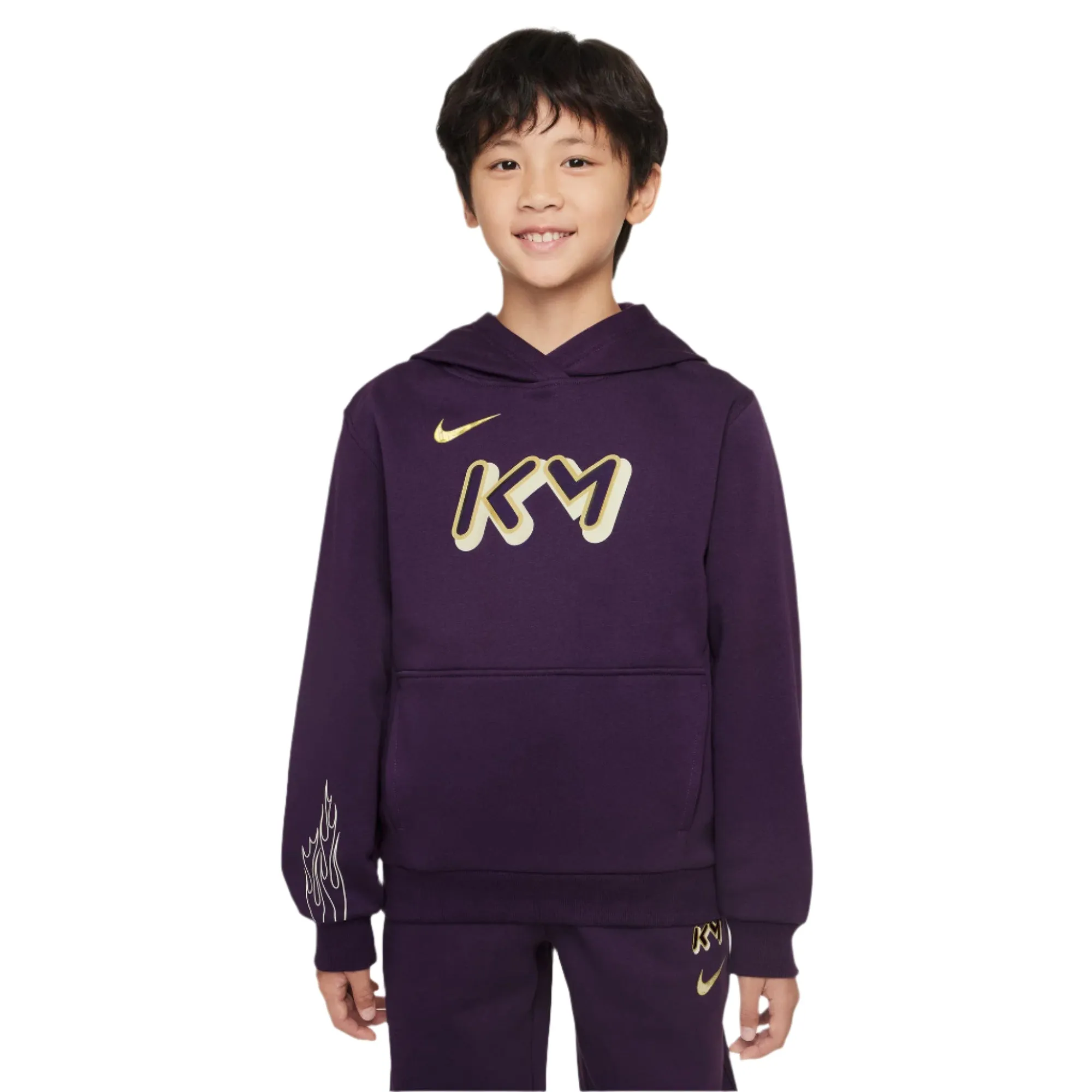 Junior's Kylian Mbapp?? Club Fleece Soccer Hoodie Breath Flow Flexible Knit Construction