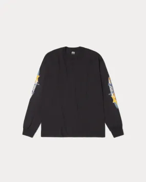 Stussy "Two Star Pig. Dyed LS Tee" M - Faded Black Quiet Charm EcoFriendlyDye