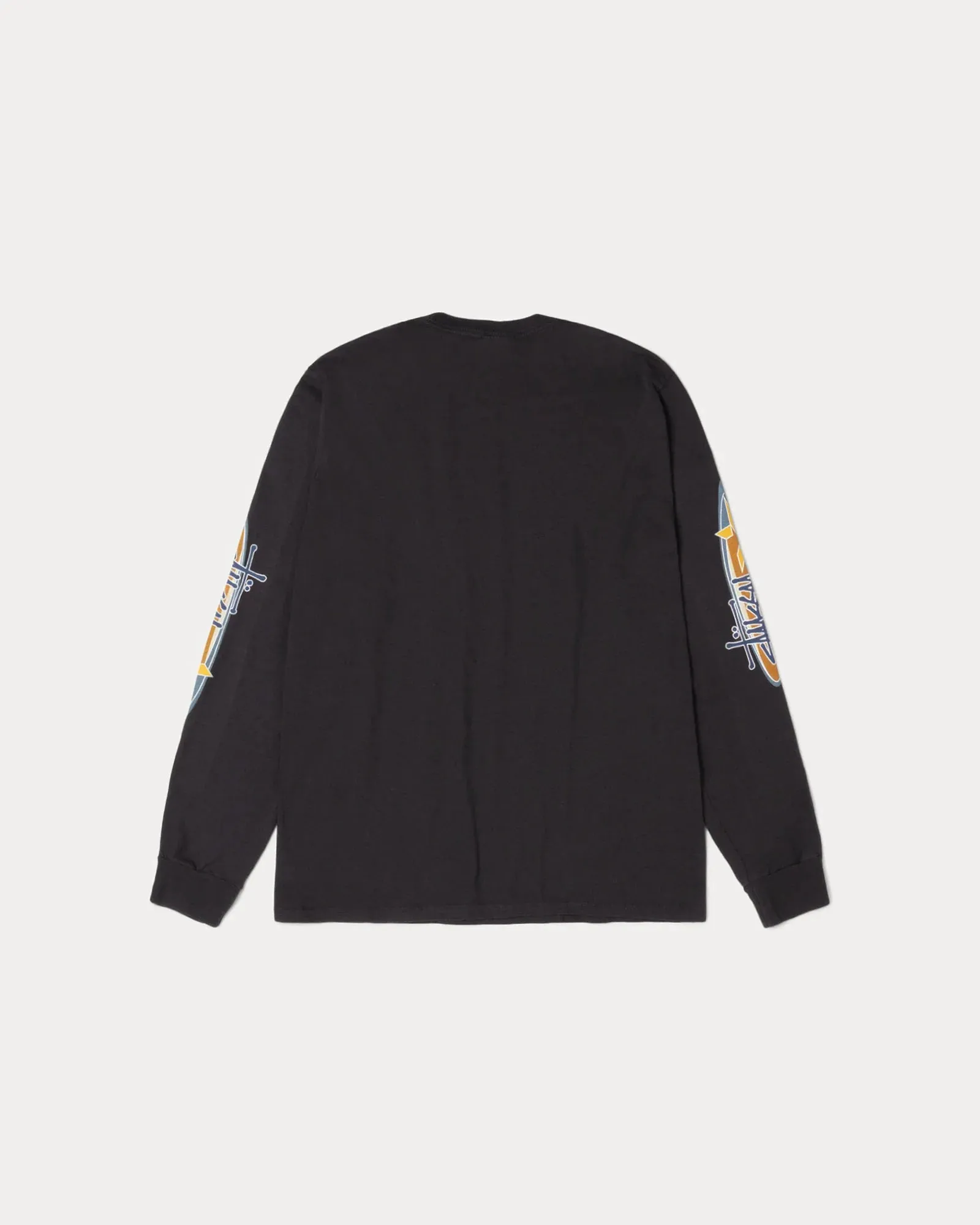 Polish Core Simple Wear Stussy "Two Star Pig. Dyed LS Tee" M - Faded Black