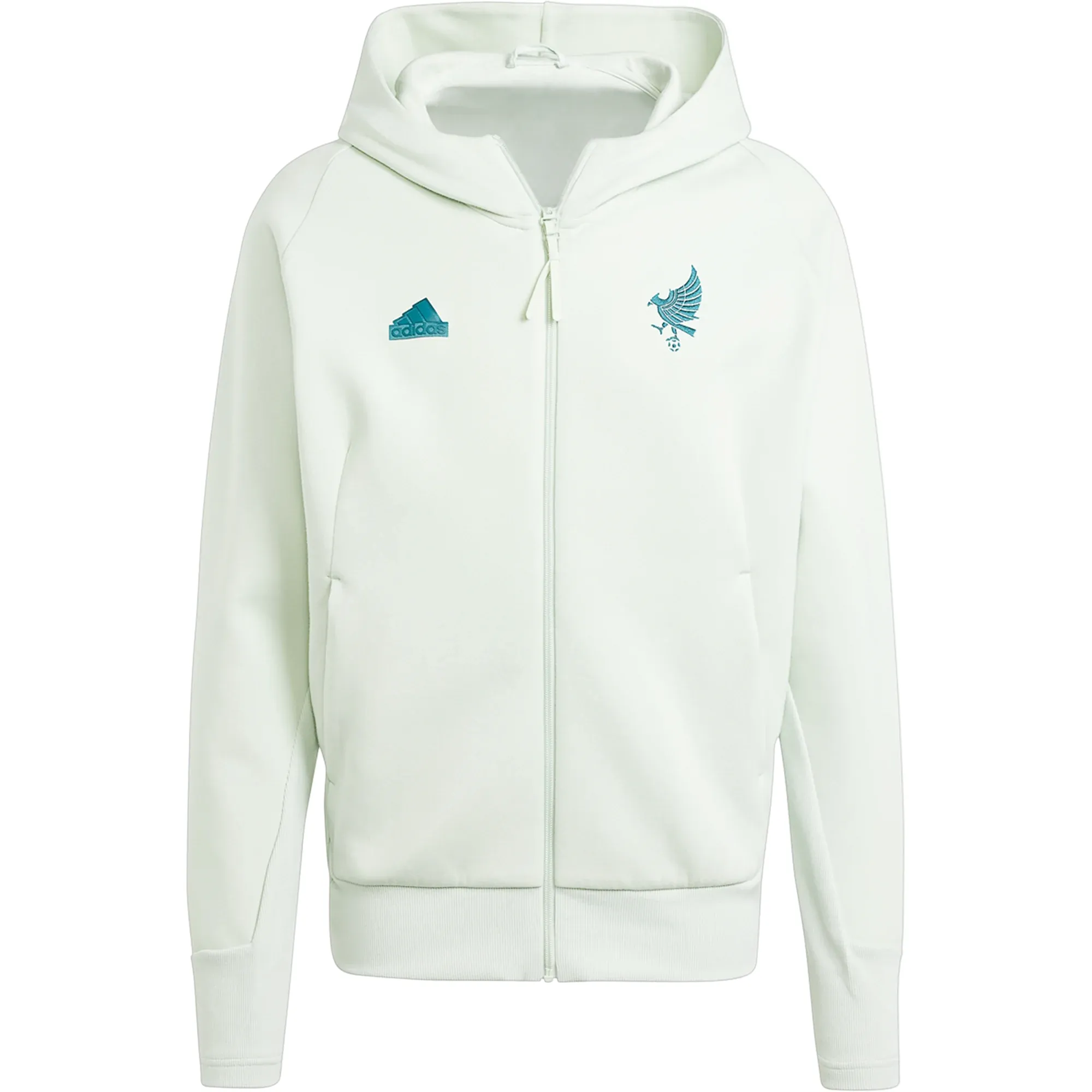 Adidas Mexico Travel Full Zip Hoodie 23/24 (Green) aesthetic features