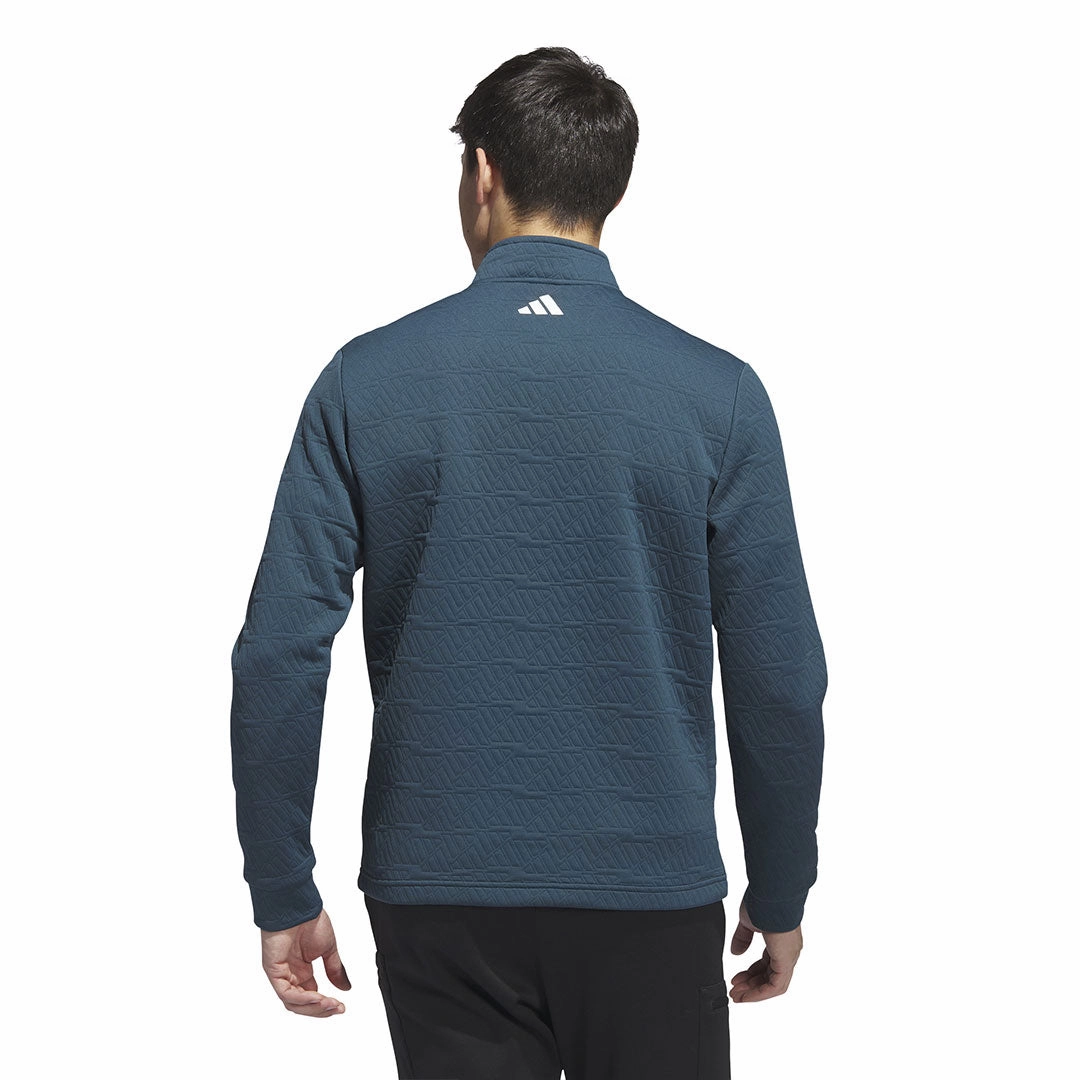 Double Stitched Seams Fit Tech adidas - Men's DWR Quarter Zip Pullover (HZ0434)